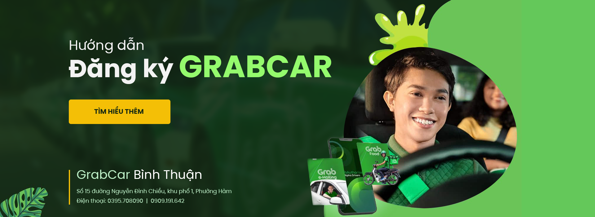 Đăng ký GrabCar Bình Thuận